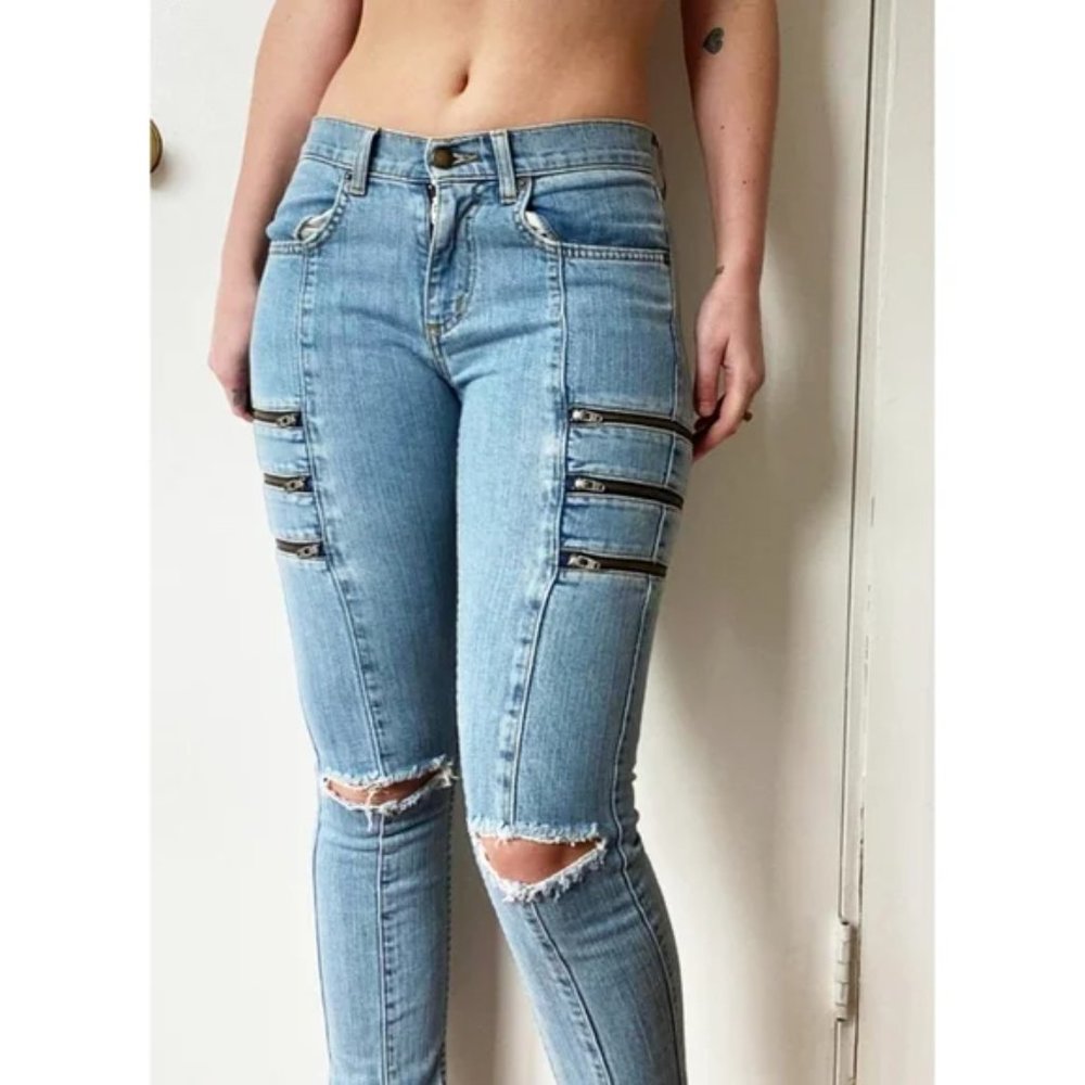 Carmar Zipper Front Alonso Skinny Stretch Jeans